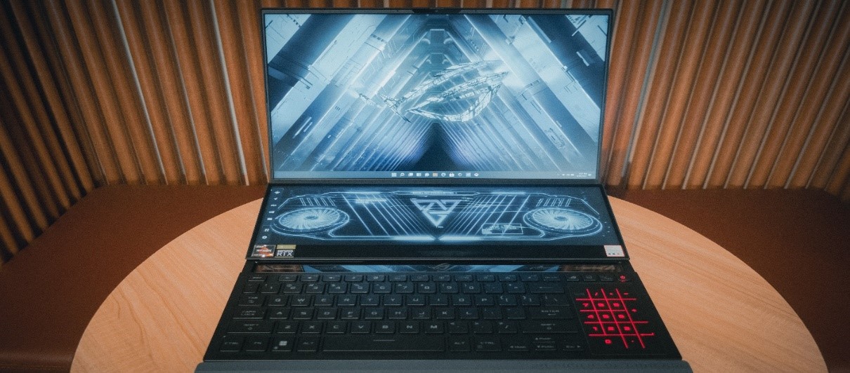 Layar Asus ROG Zephyrus Duo 16